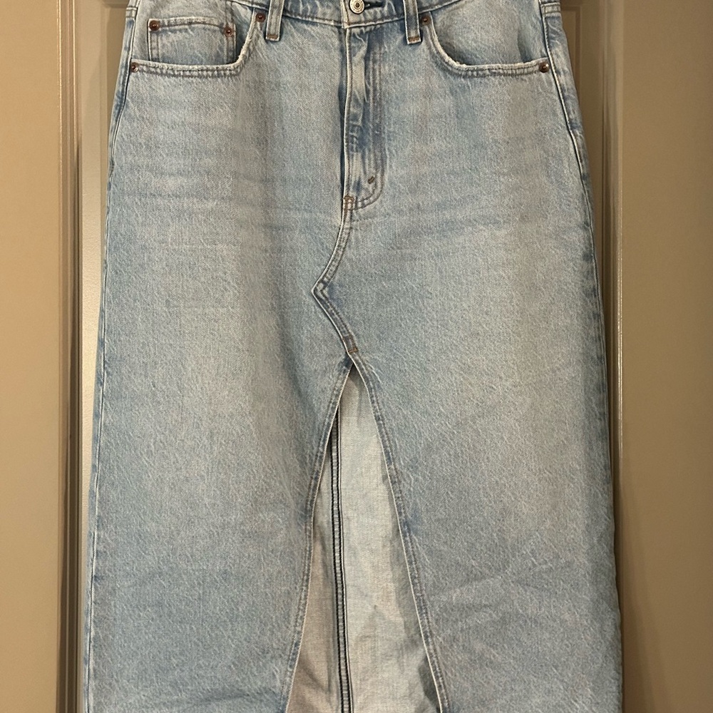 Abercrombie & Fitch Light Blue High Rise Denim
